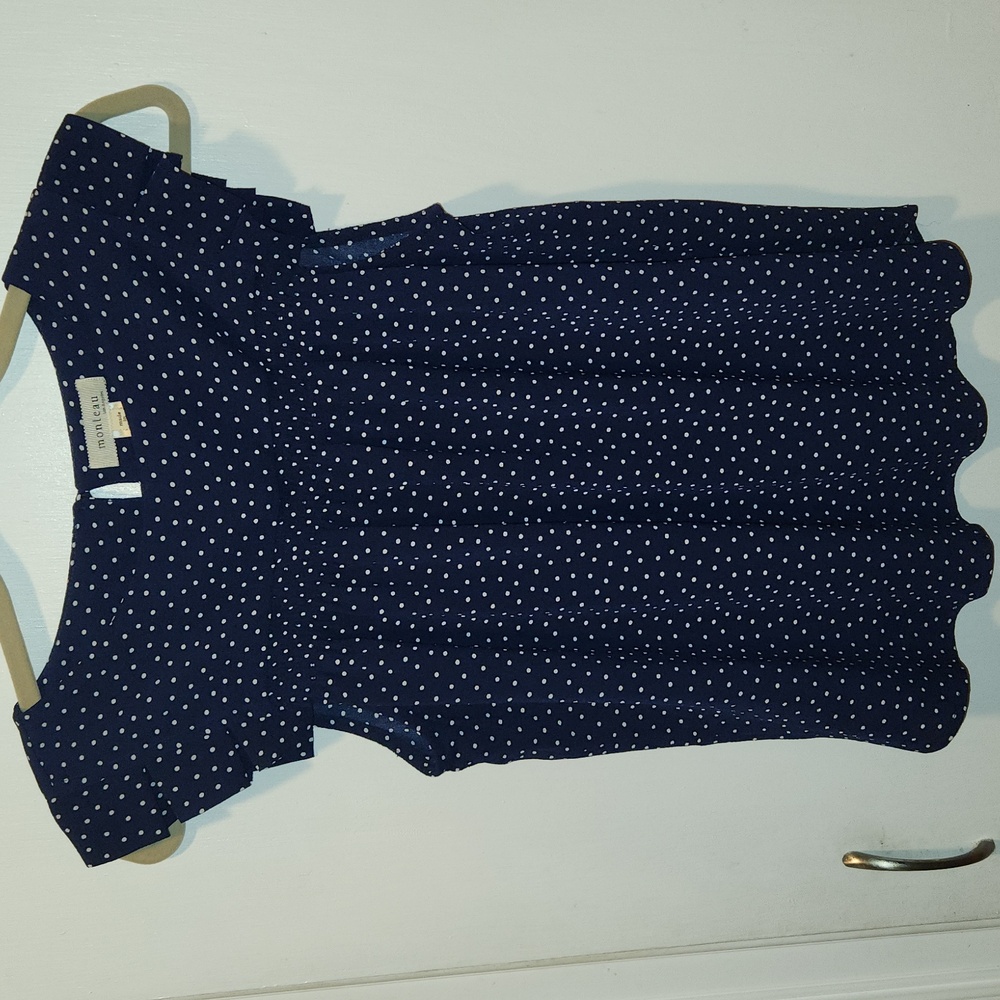 Monteau Cap Sleeve Blouse L